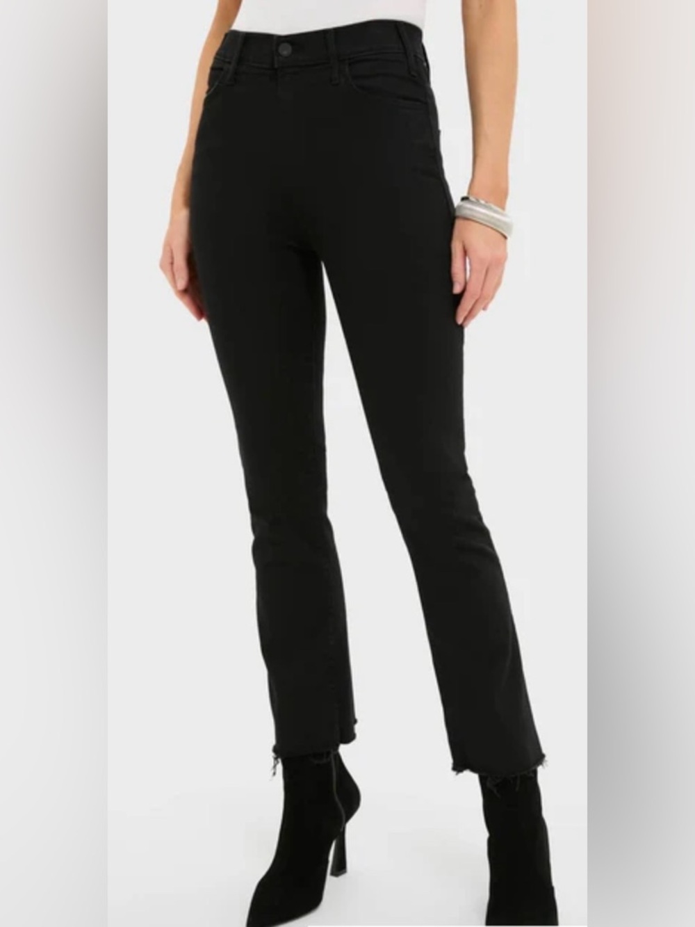 Lil MOTHER Hustler Not Guilty Jeans Black Ankle Crop Kick Flare
Jeans 30